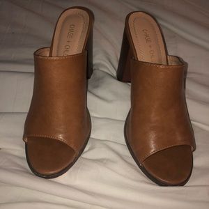 Vici Faux Leather Mules